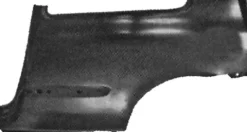 Aile arrière gauche pour RENAULT CLIO II phase 2, 2001-2005, (modèle 3 portes), Neuve à peindre