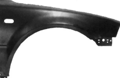 Aile avant droite pour VOLKSWAGEN PASSAT B5 ph. 2 2000-2003, avec trou, Neuve à peindre