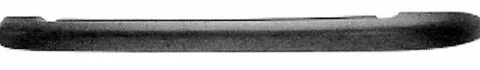 Bandeau arrière pour PEUGEOT 206 ph.2, 2003-2009, noir, moulure pare chocs arrière