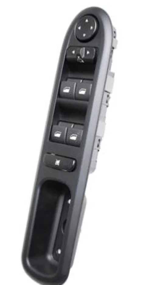 Bloc de commande de lève vitre et miroir électrique sur porte avant gauche pour PEUGEOT 407 2004-2008, 4 boutons, noir, Neuf