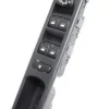 Bloc de commande de lève vitre et miroir électrique sur porte avant gauche pour PEUGEOT 307 phase 1, 2001-2005, 4 boutons, noir, Neuf