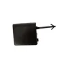 Cache crochet de remorquage avant pour RENAULT SCENIC/X-MOD 2013-2016, Noir lisse sans apprêt, Neuf
