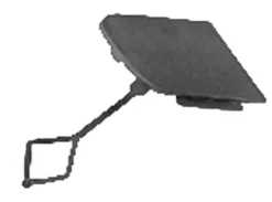 Cache crochet de remorquage pour PEUGEOT 208 phase 2 2015-2019, pare chocs avant, Neuf à peindre
