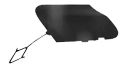 Cache crochet remorquage avant pour OPEL CORSA D phase 2, 2011-2014, noir, bandeau pare chocs avant