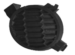 Cache feu antibrouillard gauche pour NISSAN MICRA III (K12) ph.2, 2005-2007, noir, pare chocs avant