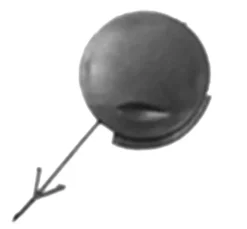 Cache-crochet de remorquage pour OPEL CORSA C phase 1, 2000-2003, noir, pare chocs avant, Neuf