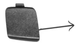 Cache-crochet remorquage pour VOLKSWAGEN GOLF VI de 2008 à 2012, pare chocs arrière, Neuf