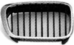 Calandre grille droite pour BMW série 3 E46, 2001-2004, noir, profil chromé, Neuve