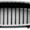 Calandre grille gauche pour BMW série 3 E46, 2001-2004, noir, profil chromé, Neuve