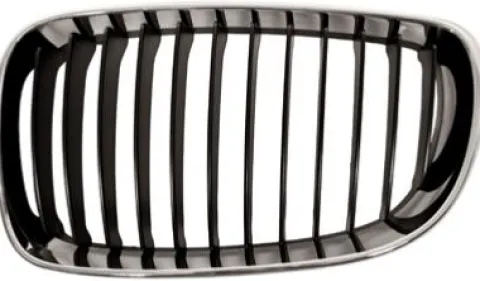 Calandre grille gauche pour BMW SERIE 1 E87N de 2007 à 2011, chromée/noire, Neuve