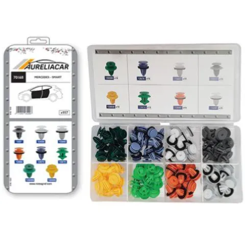 Coffret de 117 assortiments d'agrafes de panneaux de portes pour MERCEDES, SMART, Neuf