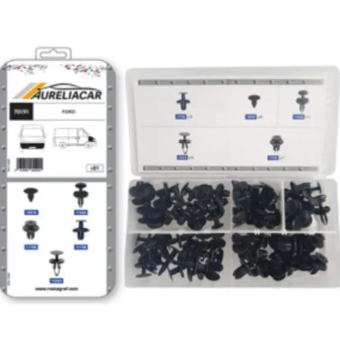 Coffret de 81 assortiments d'agrafes de pare-chocs avant et ailes pour FORD, Neuf