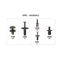 Coffret de 100 assortiments de Rivets plastiques d' aile avant et pare-chocs avant/arrière pour OPEL, Neuf