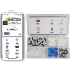 Coffret de 90 assortiments d'agrafes de moulures pour CITROËN, FIAT, OPEL, PEUGEOT, TOYOTA, Neuf