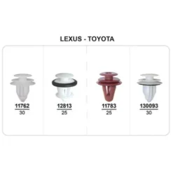 Coffret de 110 assortiments d'agrafes de panneaux de portes pour LEXUS, TOYOTA, Neuf