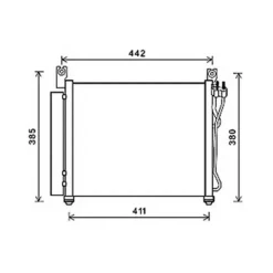 Condenseur de Climatisation pour KIA PICANTO 2008-2011, OEM: 9760607500, Neuf