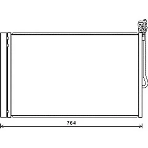 Condenseur de Climatisation pour VOLKSWAGEN TOUAREG II 2010-2014, OEM: 7P0820411A, Neuf