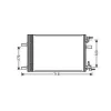Condenseur de Climatisation pour OPEL ASTRA J 2010-2012, OEM: 13267648, Neuf