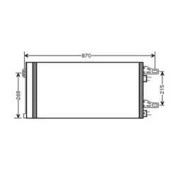 Condenseur de Climatisation pour PEUGEOT BOXER II ph.1 2006-2014, OEM: 0001391281080, Neuf