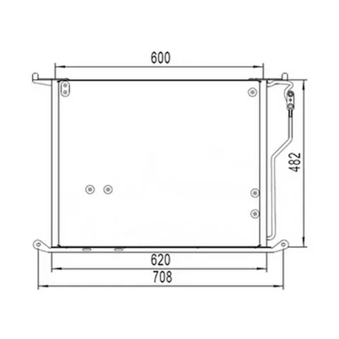 Condenseur de Climatisation pour MERCEDES CLASSE S 1998-2002 (W220), OEM: A2205000454, Neuf