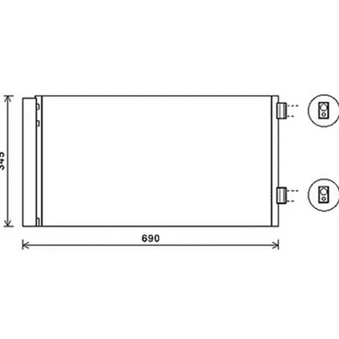 Condenseur de Climatisation pour MINI ONE/COOPER R56 2006-2010, OEM: 64539228607, Neuf