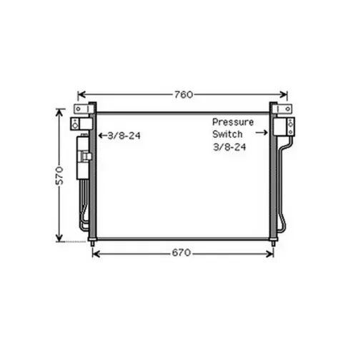 Condenseur de Climatisation pour NISSAN NAVARA/PATHFINDER 2005-2010, OEM: 92100EB410, Neuf