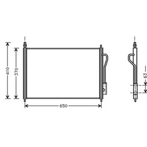 Condenseur de Climatisation pour FORD FOCUS I ph.1 1998-2001, OEM: 1086534, Neuf