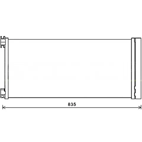 Condenseur de Climatisation pour RENAULT TRAFIC III ph.1 2014-2019, OEM: 921008178R, Neuf