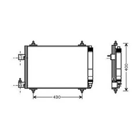 Condenseur de Climatisation pour PEUGEOT 407 2004-2007, OEM: 6455GY, Neuf