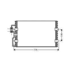 Condenseur de Climatisation pour LANCIA ZETA 1994-2002, OEM: 1486721080, Neuf