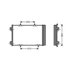 Condenseur de Climatisation pour CITROËN C3 PICASSO ph.1 2009-2012, OEM: 6455HG, Neuf