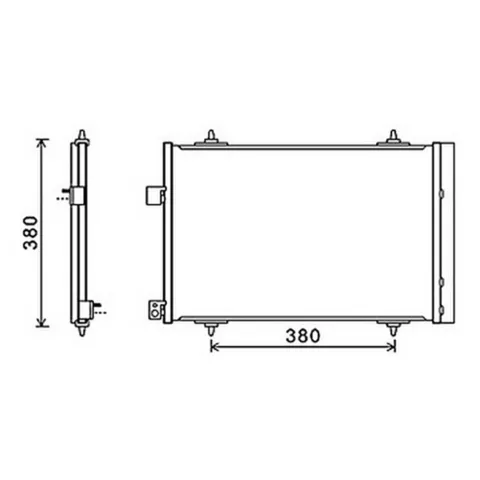 Condenseur de Climatisation pour PEUGEOT 407 2004-2007, OEM: 6455HV, Neuf