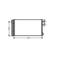 Condenseur de Climatisation pour BMW X1 E84 ph.1 2009-2012, OEM: 64539229022, Neuf