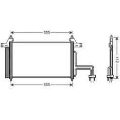 Condenseur de Climatisation pour FIAT STILO 2001-2003, OEM: 46745840, Neuf