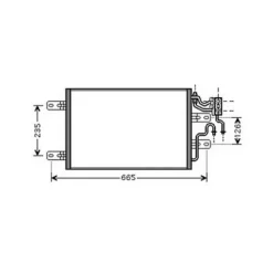 Condenseur de Climatisation pour OPEL MERIVA A ph.1 2003-2006, OEM: 13148296, Neuf