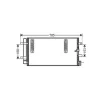 Condenseur de Climatisation pour AUDI A4 IV ph.1 2007-2011, OEM: 8K0260403D, Neuf