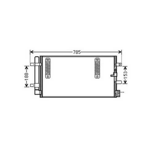 Condenseur de Climatisation pour AUDI A4 IV ph.1 2007-2011, OEM: 8K0260403D, Neuf