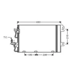 Condenseur de Climatisation pour OPEL ASTRA H 2004-2007, OEM: 1850096, Neuf