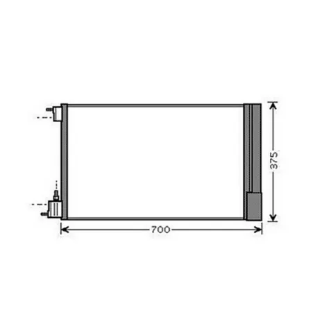 Condenseur de Climatisation pour OPEL INSIGNIA I ph.1 2009-2013, OEM: 13241737, Neuf