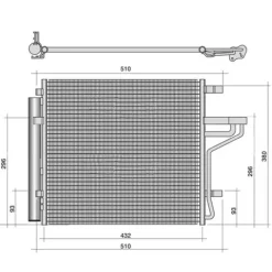 Condenseur de Climatisation pour KIA PICANTO depuis 2017, OEM: 97606G6050, Neuf