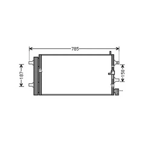 Condenseur de Climatisation pour AUDI A6 IV ph.1 2011-2014, OEM: 8R0260401D, Neuf