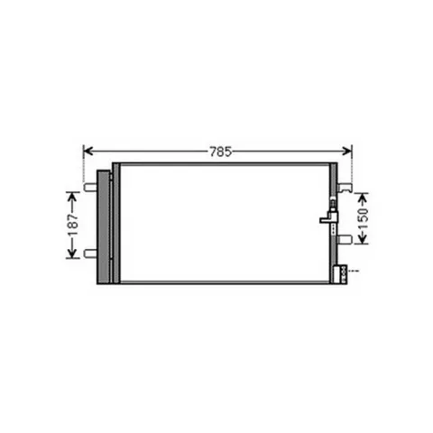 Condenseur de Climatisation pour AUDI Q5 I ph.2 2012-2016, OEM: 4G0260403A, Neuf