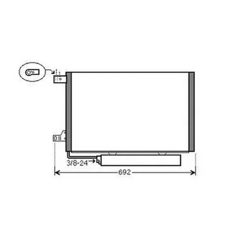 Condenseur de Climatisation pour MERCEDES CLASSE A 2004-2008 (W169), OEM: A1695001154, Neuf