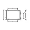 Condenseur de Climatisation pour PEUGEOT 307 ph.2 2005-2008, OEM: 6455GH, Neuf