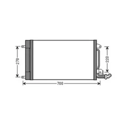 Condenseur de Climatisation pour SKODA SKODA ROOMSTER 2010-2015, OEM: 6C0816411C, Neuf
