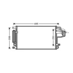 Condenseur de Climatisation pour HYUNDAI TUCSON I 2004-2010, OEM: 976061F000, Neuf