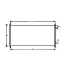 Condenseur de Climatisation pour FORD TOURNEO CONNECT I ph.1 2002-2006, OEM: 4488406, Neuf