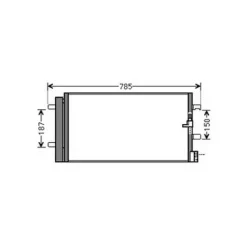 Condenseur de Climatisation pour AUDI A6 IV ph.2 2016-2018, OEM: 4G0260403A, Neuf