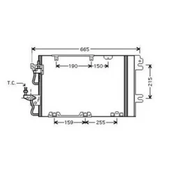 Condenseur de Climatisation pour OPEL ASTRA H 2004-2007, OEM: 93178960, Neuf
