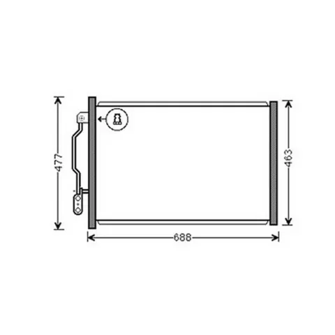 Condenseur de Climatisation pour MERCEDES CLASSE S 2005-2009 (W221), OEM: A2215001354, Neuf
